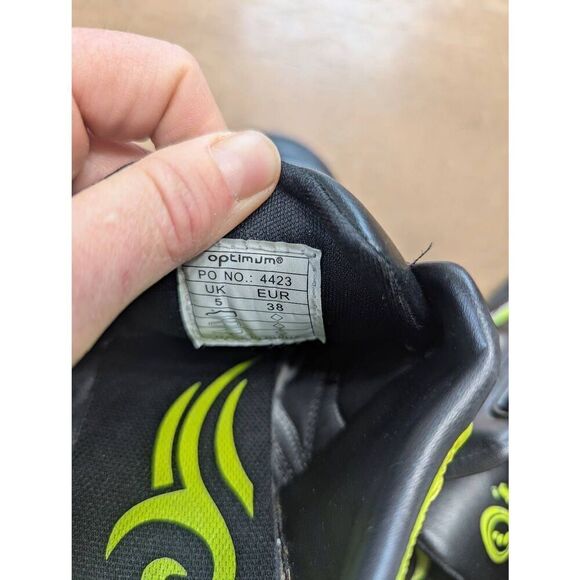 Optimum‎ Tribal Football Astro turf Trainer UK5 EU38 black neon - Picture 8 of 9